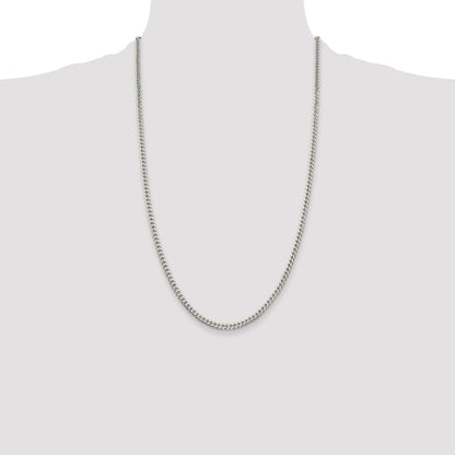 Sterling Silver Polished 3.15mm Curb Chain