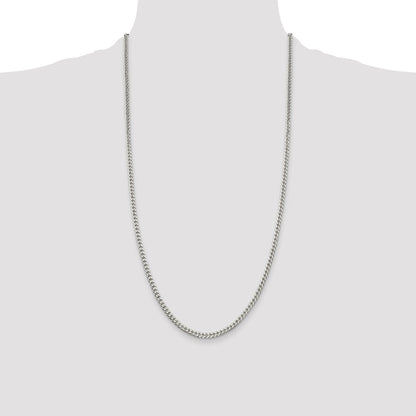Sterling Silver Polished 3.15mm Curb Chain