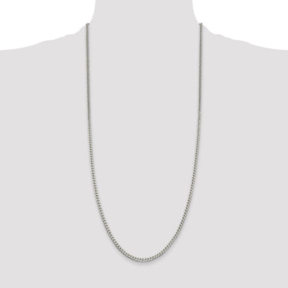 Sterling Silver Polished 3.15mm Curb Chain