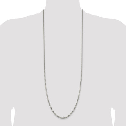Sterling Silver Polished 3.15mm Curb Chain