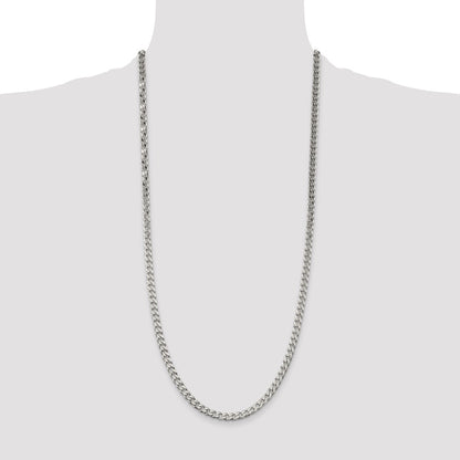 Sterling Silver Polished 5mm Curb Chain