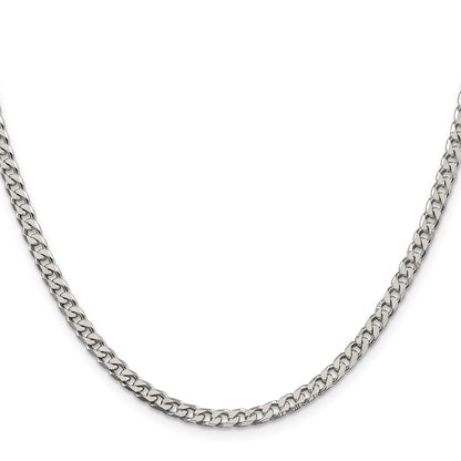 Sterling Silver Polished 3.5mm Curb Chain