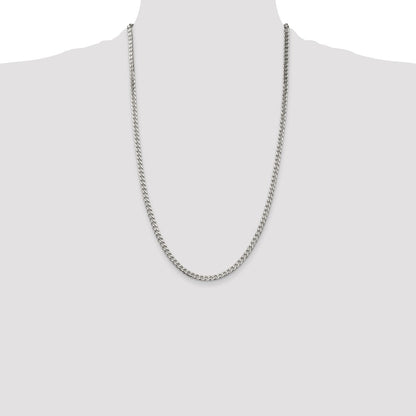 Sterling Silver Polished 3.5mm Curb Chain