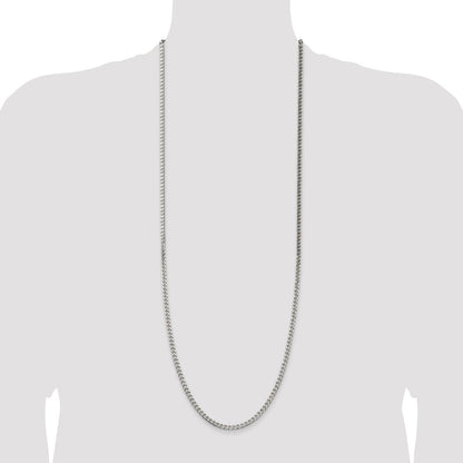 Sterling Silver Polished 3.5mm Curb Chain