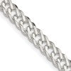 Sterling Silver 5.65mm 6 Side D/C Flat Double Curb Chain