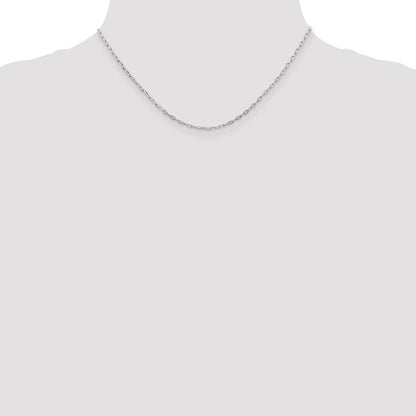 Sterling Silver 1.75mm Elongated Open Link Chain