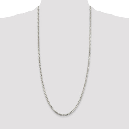 Sterling Silver 3.6mm Round Box Chain