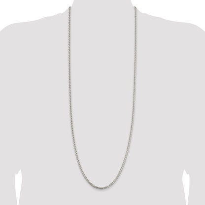 Sterling Silver 3.6mm Round Box Chain