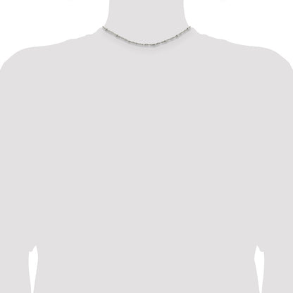 Sterling Silver 2.5mm Singapore w/ Beads Chain