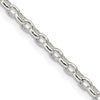 Sterling Silver 2.75mm Oval Fancy Rolo Chain