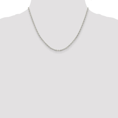 Sterling Silver 2.75mm Flat Link Cable Chain
