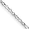 Sterling Silver Rhodium-plated 2mm Rolo Chain