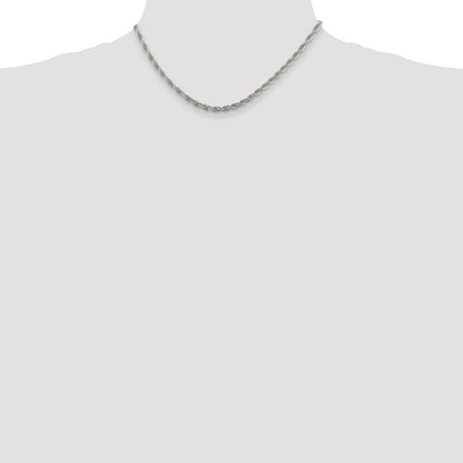 Sterling Silver 3.8mm Loose Rope Chain