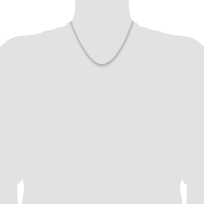 Sterling Silver 2.6mm Round Box Chain