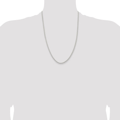Sterling Silver 2.6mm Round Box Chain