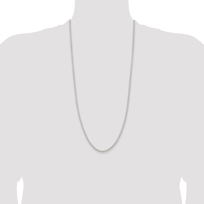Sterling Silver 2.6mm Round Box Chain