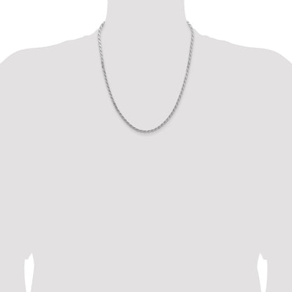 Sterling Silver 3.65mm Flat Rope Chain