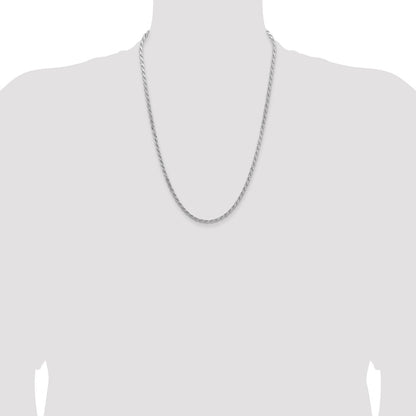 Sterling Silver 3.65mm Flat Rope Chain