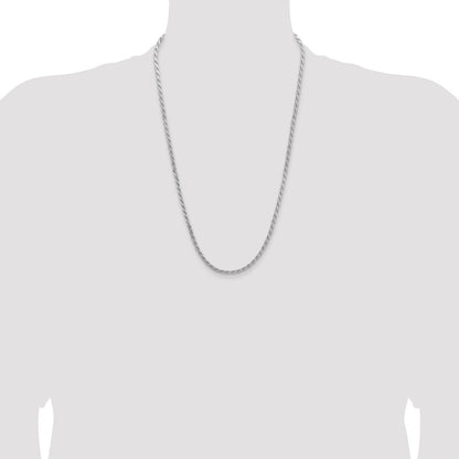 Sterling Silver 3.65mm Flat Rope Chain