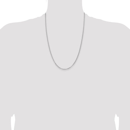 Sterling Silver Rhodium-plated 2.8mm Rolo Chain
