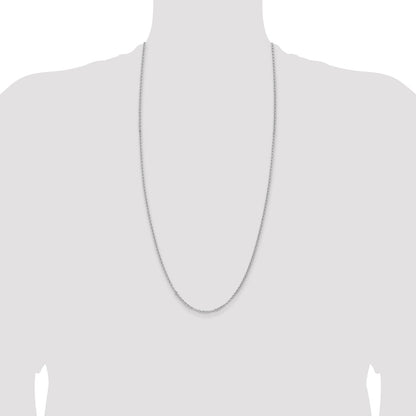 Sterling Silver Rhodium-plated 2.8mm Rolo Chain
