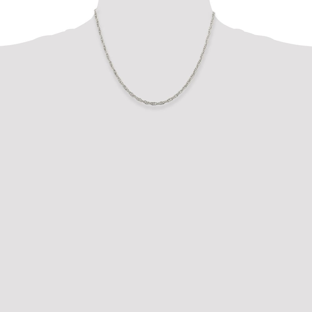 Sterling Silver 2.75mm Loose Rope Chain