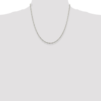 Sterling Silver 2.75mm Loose Rope Chain