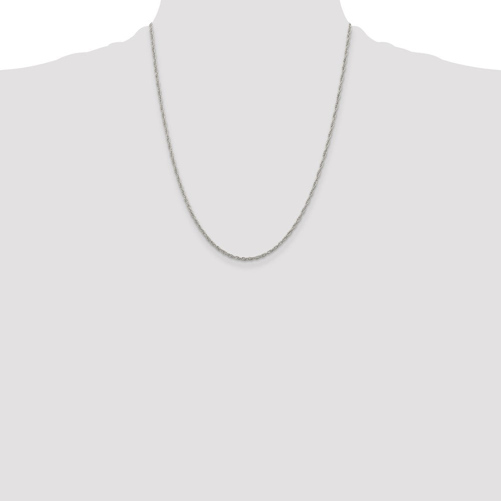Sterling Silver 1.95mm Loose Rope Chain