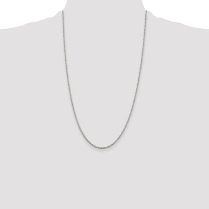 Sterling Silver 1.95mm Loose Rope Chain