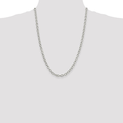 Sterling Silver 6.25mm Fancy Patterned Rolo Chain