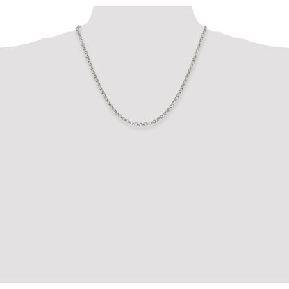 Sterling Silver 4mm Rolo Chain
