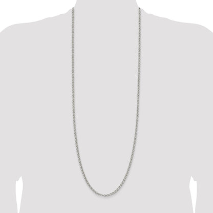 Sterling Silver 4mm Rolo Chain