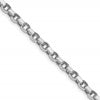Sterling Silver Rhodium-plated 3.5mm Diamond-cut Rolo Chain