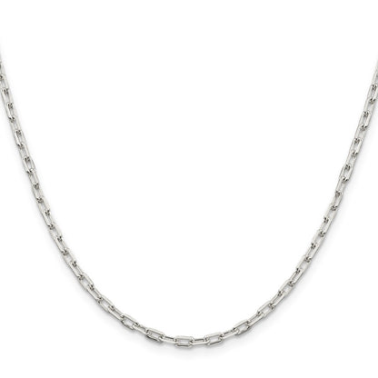 Sterling Silver 2.75mm Elongated Open Link Chain
