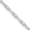 Sterling Silver 2.75mm Elongated Open Link Chain