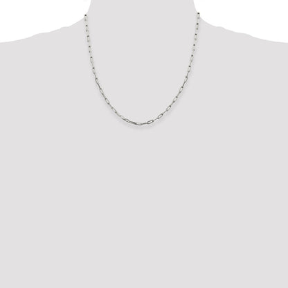Sterling Silver 3.25mm Elongated Open Link Chain