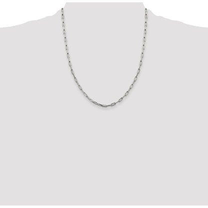 Sterling Silver 3.25mm Elongated Open Link Chain