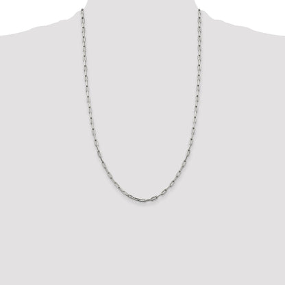 Sterling Silver 3.25mm Elongated Open Link Chain