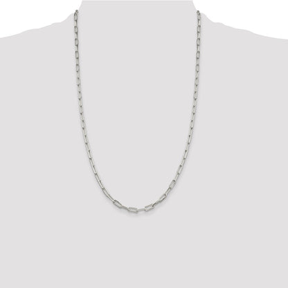 Sterling Silver 4.25mm Elongated Open Link Chain