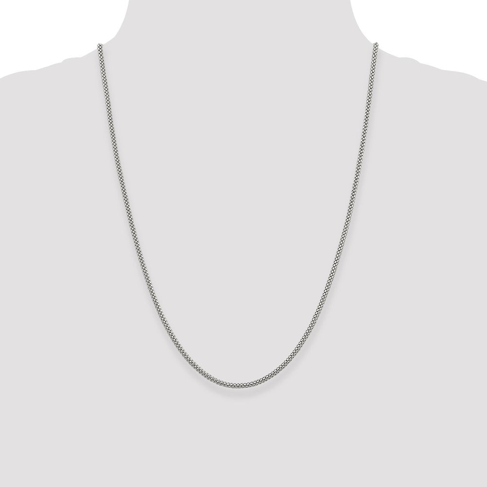 Sterling Silver 2.4mm Corona Chain