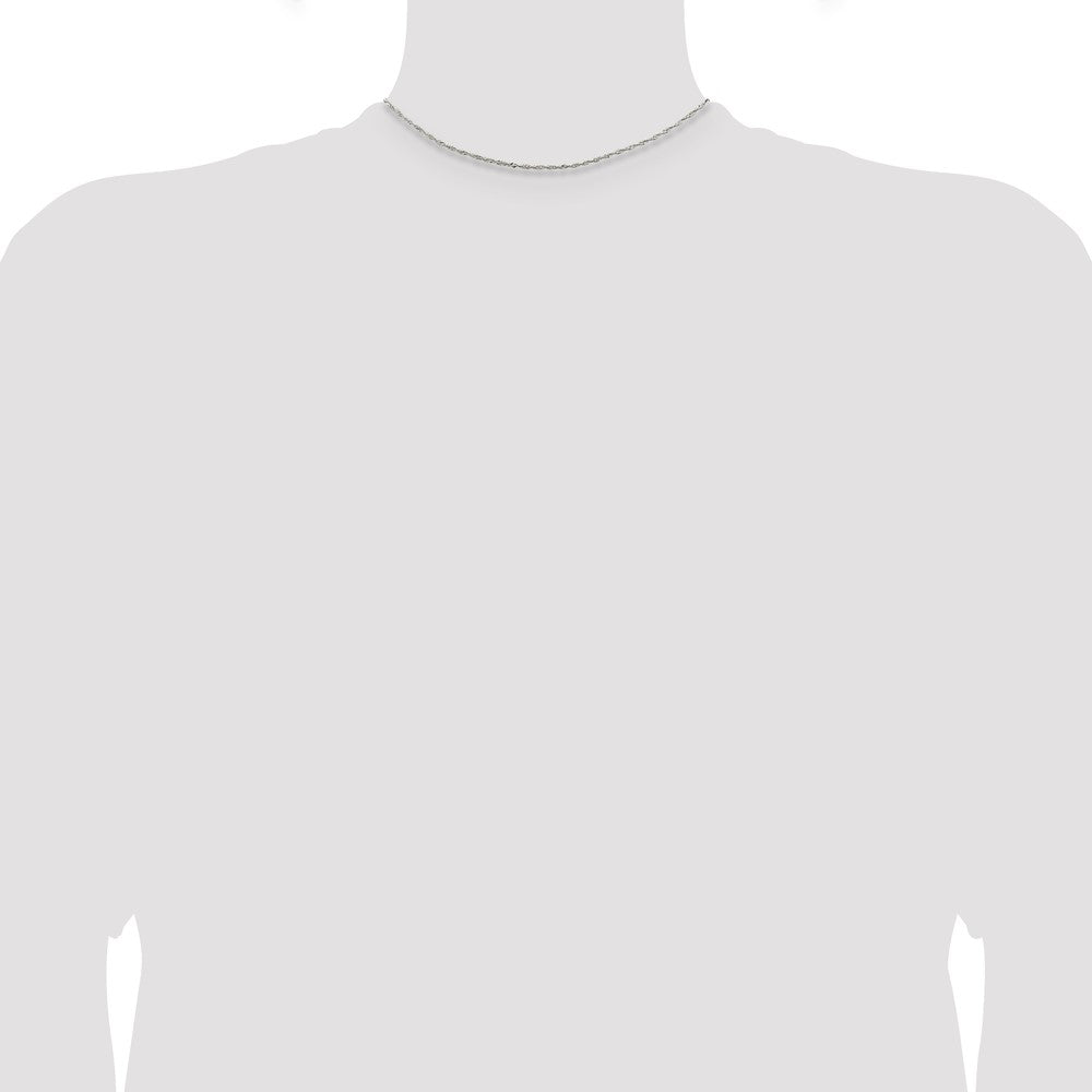 Sterling Silver 1.4mm Singapore Chain