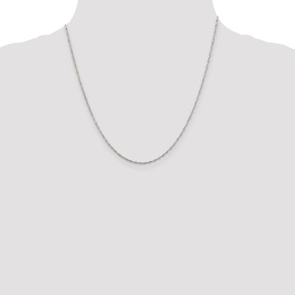 Sterling Silver 1.4mm Singapore Chain