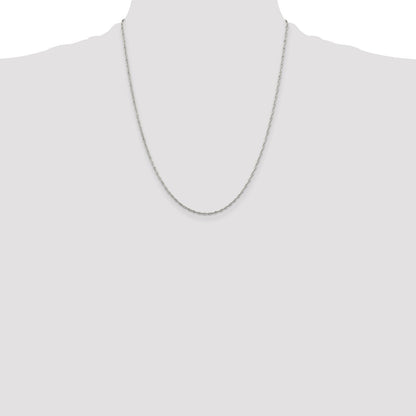 Sterling Silver 1.4mm Singapore Chain w/4in ext.
