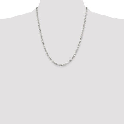 Sterling Silver 3.5mm Rolo Chain