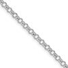 Sterling Silver Rhodium-plated 3.5mm Rolo Chain