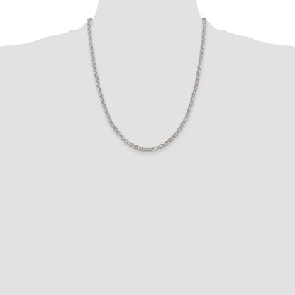 Sterling Silver 4mm Rolo Chain