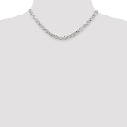 Sterling Silver 6.1mm Cable Chain