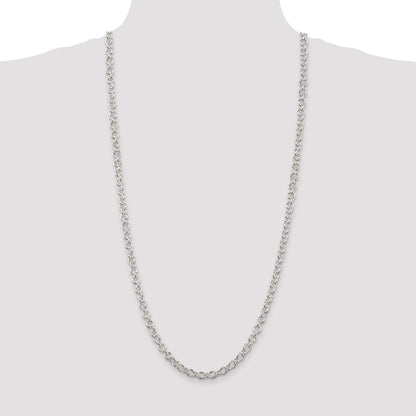 Sterling Silver 6.1mm Cable Chain