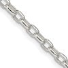 Sterling Silver 3.2mm Oval Fancy Rolo Chain