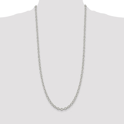 Sterling Silver 5.3mm Oval Cable Chain
